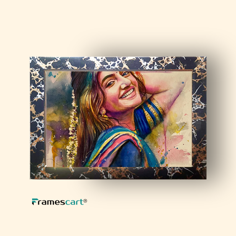 Regular Black Zigzag Photo Frame