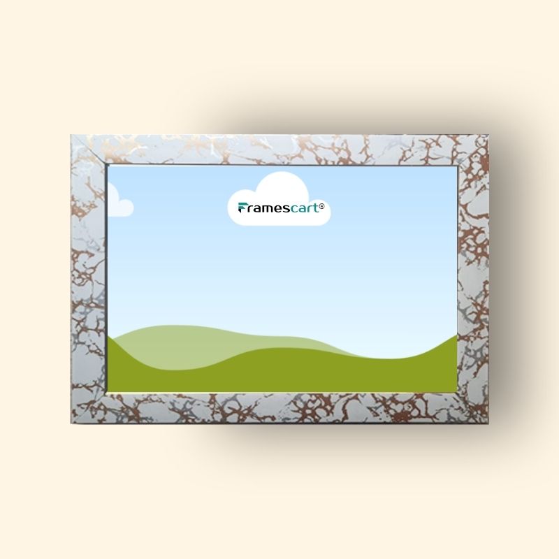 Regular White Zigzag Photo Frame