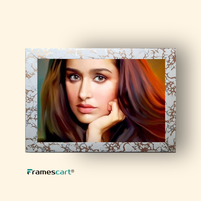 Regular White Zigzag Photo Frame